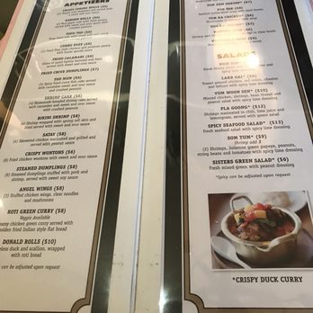 Sisters Thai - Menu - Thai Near Me - Fairfax, Virginia Sisters Thai - Menu - Thai Near Me - Fairfax, Virginia
