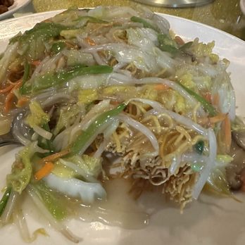 Panda Inn - Upside Down Crispy Noodles - Chinese Near Me - Ontario, California