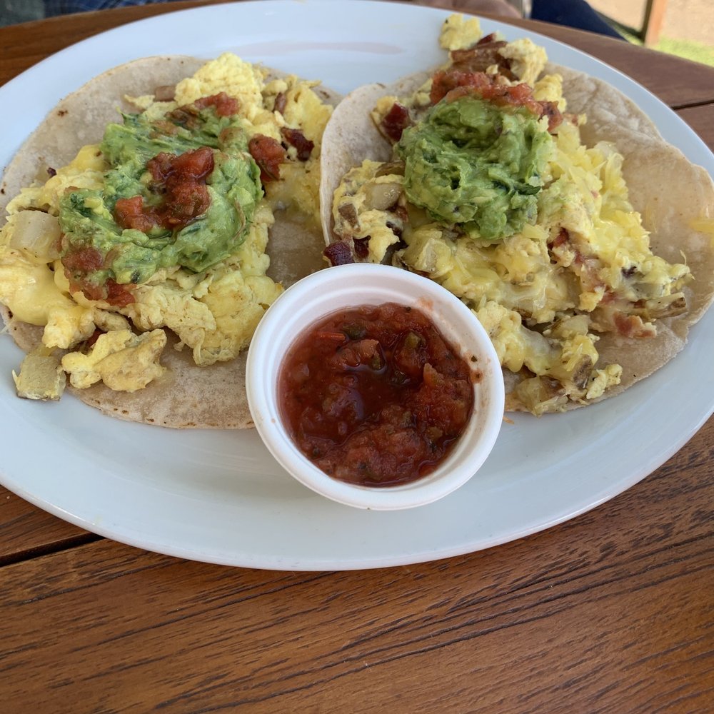 Nectarine Grove - Breakfast tacos with bacon - New American Near Me - Encinitas, California Nectarine Grove - Breakfast tacos with bacon - New American Near Me - Encinitas, California