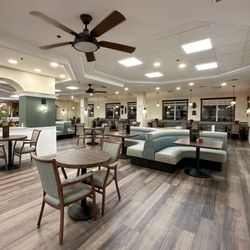 Carlton Senior Living - San Jose - Carlton San Jose's newly remodeled dining room opened recently and is looking better than ever!