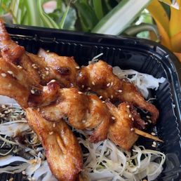 Teriyaki chicken skewers Teriyaki chicken skewers