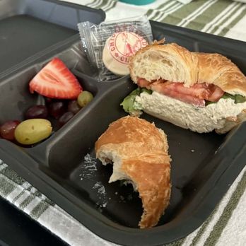 Chicken Salad Chick - Chicken salad sandwich with fresh fruit. - Southern Near Me - Johnson City, Tennessee Chicken Salad Chick - Chicken salad sandwich with fresh fruit. - Southern Near Me - Johnson City, Tennessee