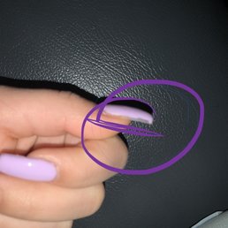 They didn't even paint my whole nail
