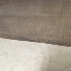 Encinitas Cleaners - Dirty carpet edge. I took a wipe along the side and it came up filthy with dirt and grime.