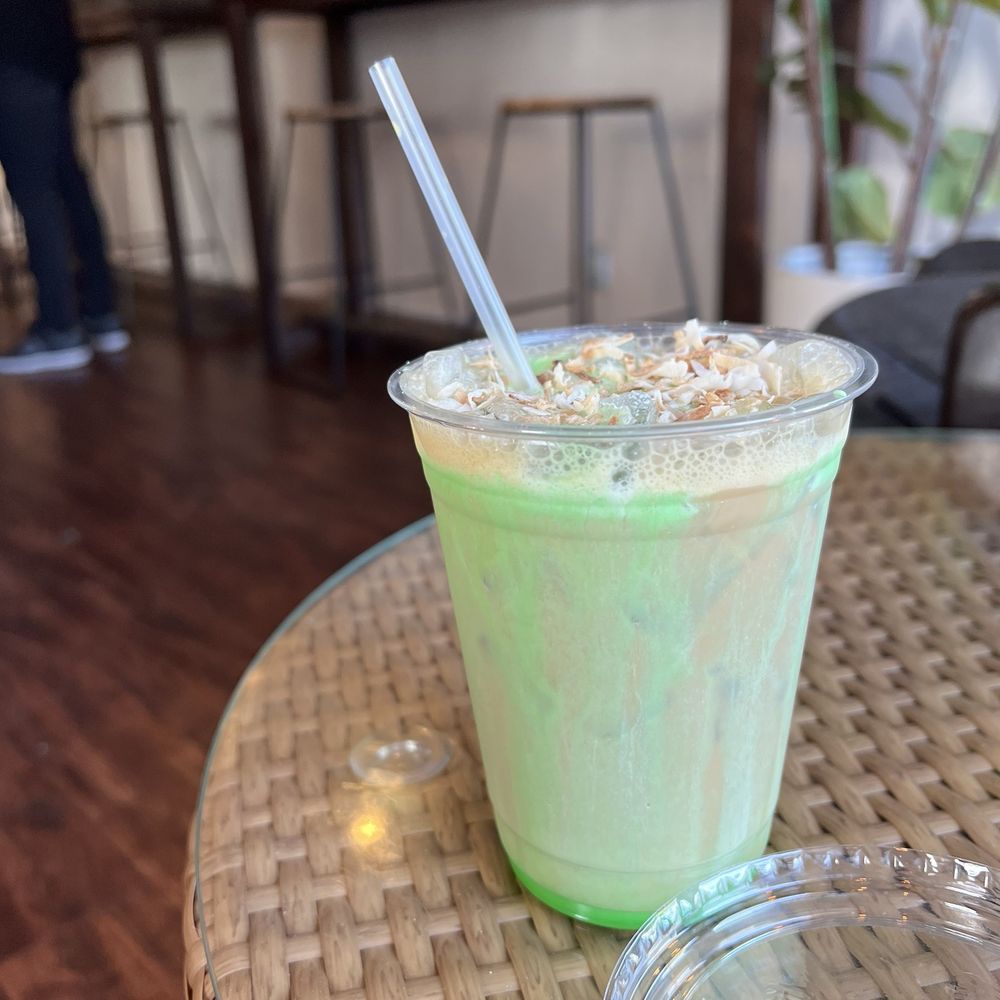Yonder Coffee - Buko pandan matcha iced latte - Coffee & Tea Near Me - Northridge, California Yonder Coffee - Buko pandan matcha iced latte - Coffee & Tea Near Me - Northridge, California