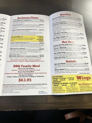 Menu photo 3 Big Belly Que Smithtown, NY