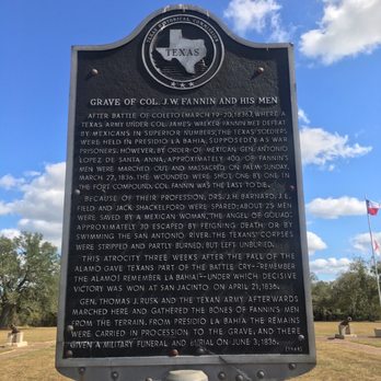 Fannin Memorial Monument - Landmarks & Historical Buildings Near Me - Goliad, Texas