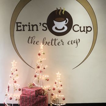 Erin’s Cup - Cute decor for the holidays at Erin's Cup - Coffee & Tea Near Me - Chicago, Illinois
