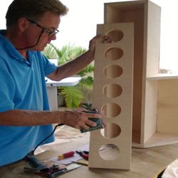Florida Home Improvement Pro's - Custom wine rack being built