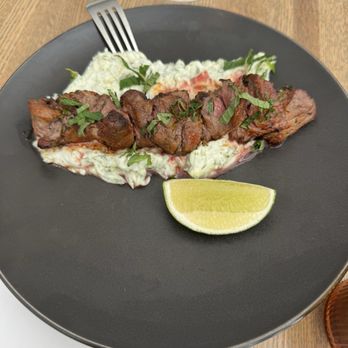 Apolonia - Harissa Spiced Lamb Skewer - Modern European Near Me - Chicago, Illinois