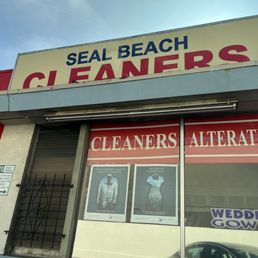 Exterior outside entrance of Seal Beach Cleaners - Seal Beach, California Exterior outside entrance of Seal Beach Cleaners - Seal Beach, California