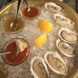 oysters... our typical six! oysters... our typical six!