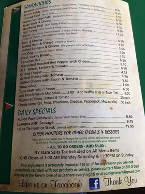 Menu photo 8 Romig's Tavern Rochester, NY