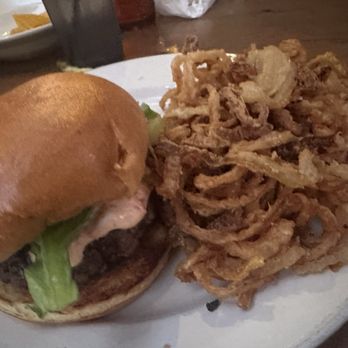 Poe's Tavern - Burger with pimento goat cheese - Burgers Near Me - Atlantic Beach, Florida