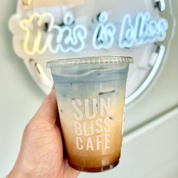 Sunbliss Cafe - The most aesthetically pleasing vanilla iced coffee ever - Coffee & Tea Near Me - Newport Beach, California