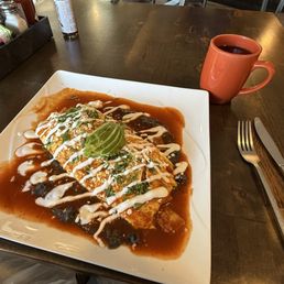 Chilaquiles Omelette Chilaquiles Omelette