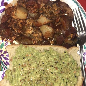 Sukie's Country Kitchen - Leftovers with a slice of avocado toast on sourdough. This is an 8" plate for reference. - Southern Near Me - San Pablo, California Sukie's Country Kitchen - Leftovers with a slice of avocado toast on sourdough. This is an 8" plate for reference. - Southern Near Me - San Pablo, California