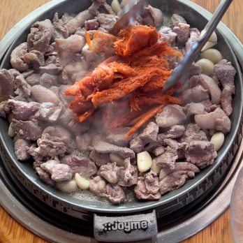 Silverwood Grill Korean Restaurant - Duck meat and duduck (orange colored) - Japanese Near Me - Hesperia, California