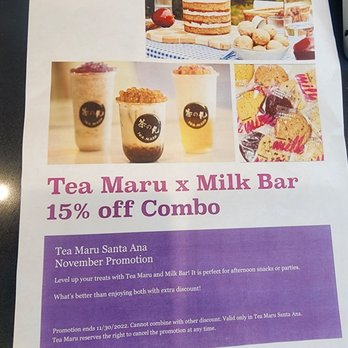 Tea Maru - November Promotion - Bubble Tea Near Me - Santa Ana, California Tea Maru - November Promotion - Bubble Tea Near Me - Santa Ana, California