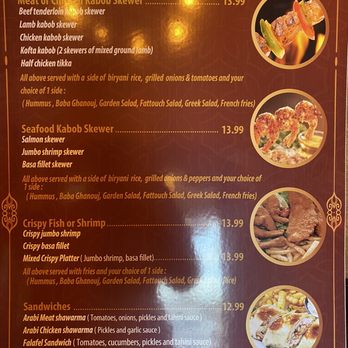 Sayad Mediterranean Kitchen - Lunch menu - Mediterranean Near Me - Houston, Texas