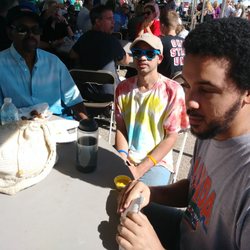 Country Applefest - My hubby & 2 sons