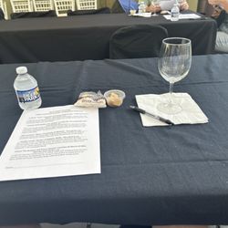 Savi's Wine - Getting ready for a tasting.