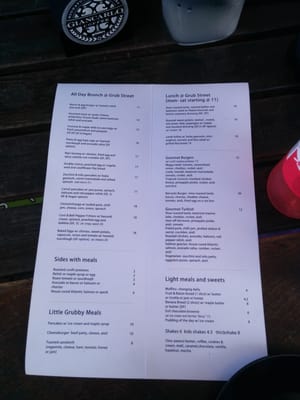Menu photo 1 Grub Street Gaythorne, QLD