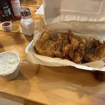 Moofinfries - Fish with homemade tartar sauce. - Burgers Near Me - Naubinway, Michigan