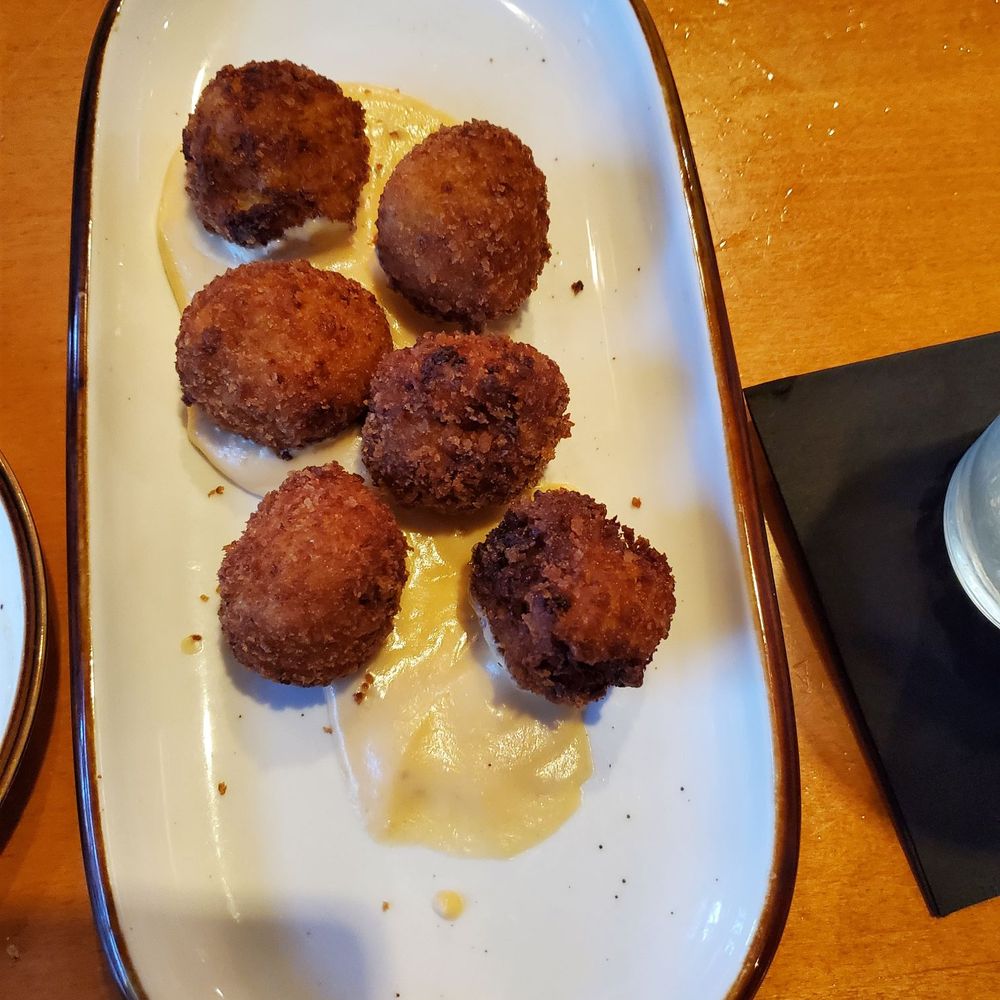 Tribeca Tavern - Macaroni and Cheese bites - American Near Me - Cary, North Carolina Tribeca Tavern - Macaroni and Cheese bites - American Near Me - Cary, North Carolina