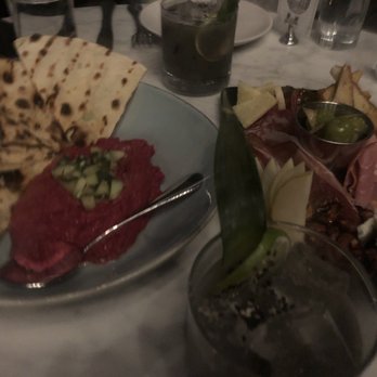 Varley - Beet humus, charcuterie board, Margherita. - Cocktail Bars Near Me - Salt Lake City, Utah