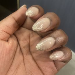 Gel gold ombré nails $145