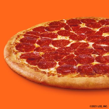Little Caesars - a pepperoni pizza on an orange background - Pizza Near Me - Fulton, Mississippi Little Caesars - a pepperoni pizza on an orange background - Pizza Near Me - Fulton, Mississippi