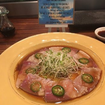 1054Togoshi - Delicious yellowtail carpaccio.  Wonderful family owned and operated.  Big love given to all! - Sushi Bars Near Me - Kihei, Hawaii