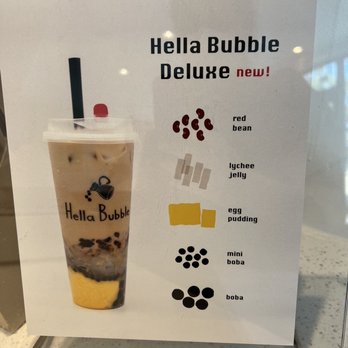 Hella Bubble - What's inside the Hella bubble deluxe - Bubble Tea Near Me - Houston, Texas Hella Bubble - What's inside the Hella bubble deluxe - Bubble Tea Near Me - Houston, Texas