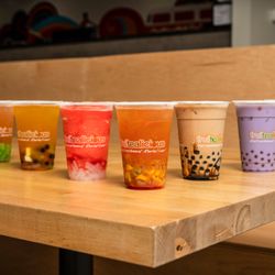 An endless assortment of boba tea combinations you create