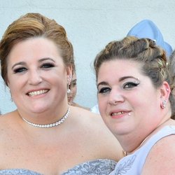 Angie's Allure Salon - Up dos on their wedding.  Brides and Brides maids, done. By Angie