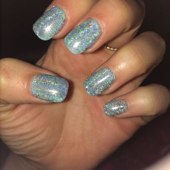 Anderson Nails & Spa - Full set with holographic chrome powder on gel polish. I'm enchanted. - Nail Salons Near Me - Austin, Texas Anderson Nails & Spa - Full set with holographic chrome powder on gel polish. I'm enchanted. - Nail Salons Near Me - Austin, Texas