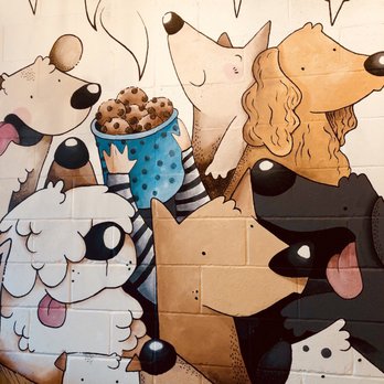 Ninja Matcha - cute dog lover wall - Coffee & Tea Near Me - Houston, Texas Ninja Matcha - cute dog lover wall - Coffee & Tea Near Me - Houston, Texas