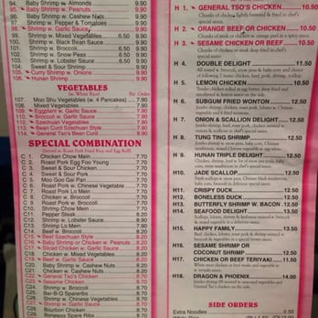 China Kitchen - the menu for the special special - Chinese Near Me - Jensen Beach, Florida