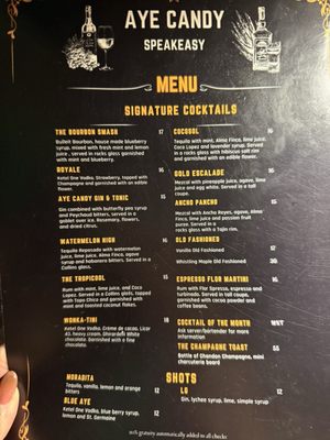 Menu photo 1 Aye Candy Houston, TX