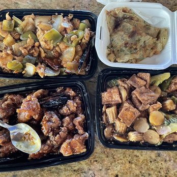 Dim Sum House - Kung Pao Chicken/Orange Chicken/tofu with vegetables - Dim Sum Near Me - Los Angeles, California