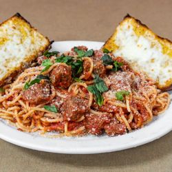 Rancho Giant Pizza - Spaghetti with Meatballs