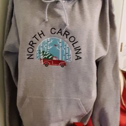 Cathy's Creations Embroidery - Christmas NC sweatshirts for sale !