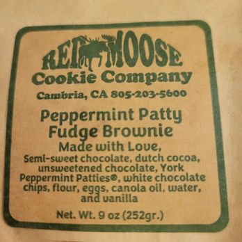 Red Moose Cookie - Desserts Near Me - Cambria, California Red Moose Cookie - Desserts Near Me - Cambria, California