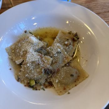 Pastaria - Shared pistachio ravioli - Italian Near Me - Clayton, Missouri