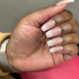 Nails with ombré French Nails with ombré French