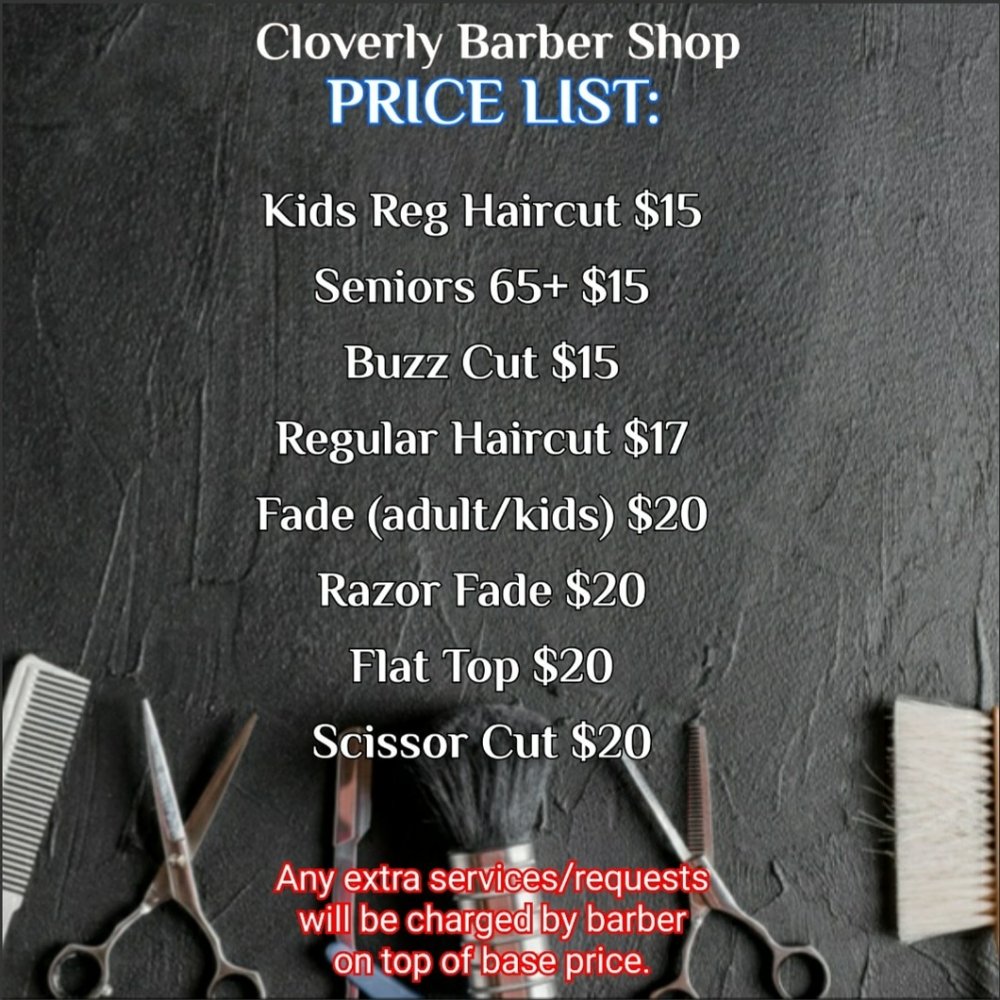 Cloverly Barber Shop Logo