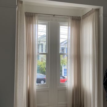 Bay Area Window Dressing - Sheer Drapes for Bay Window - Shades & Blinds Near Me