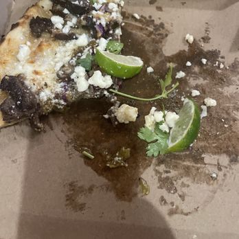 Industrial Eats - Skirt steak pizza half eaten lol - Pizza Near Me - Buellton, California