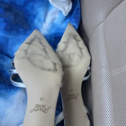 Bottom of my shoes after only wearing them in her shop.